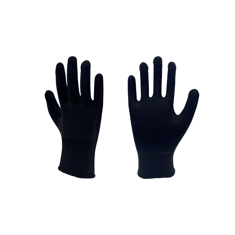 13-gauge Nano Polyester Spandex Nitril Frosted Hansker