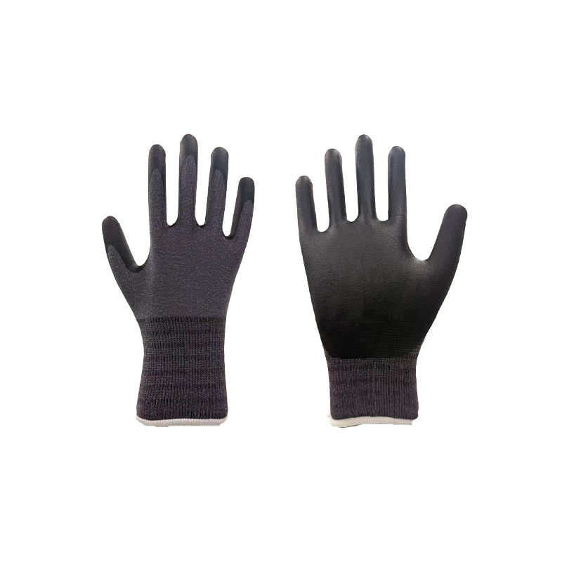 15-gauge nylon-spandex dyppet nitrilskumhansker